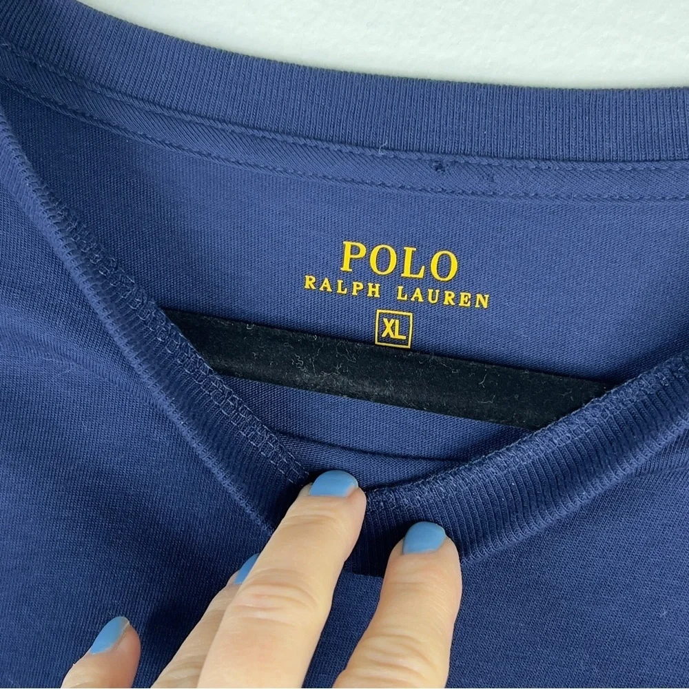 POLO RALPH LAUREN XL Blue Short Sleeve T shirt